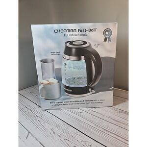 Chefman 1.8L Electric Infuser Kettle - RJ11-18-PL-TI - -NIB